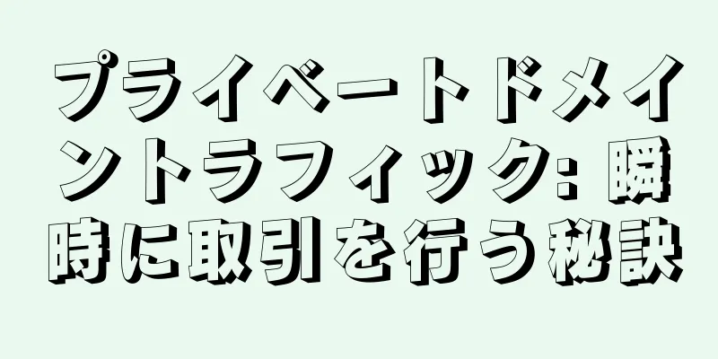 プライベートドメイントラフィック: 瞬時に取引を行う秘訣