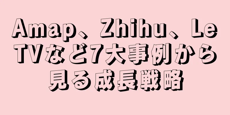 Amap、Zhihu、LeTVなど7大事例から見る成長戦略