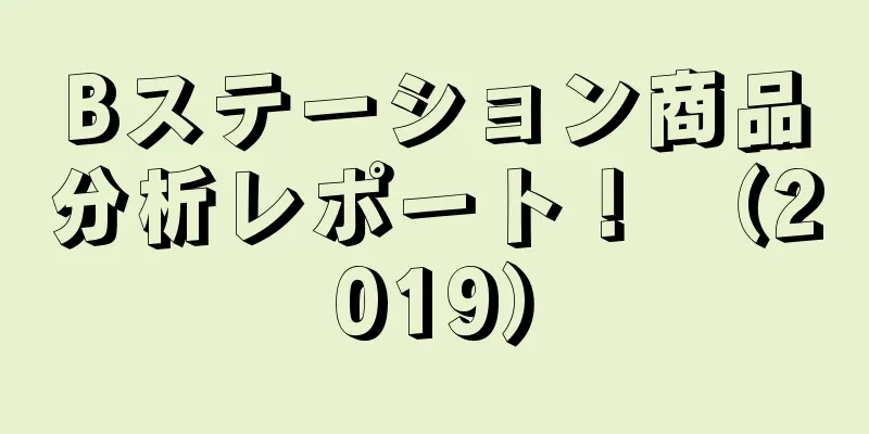 Bステーション商品分析レポート！ （2019）