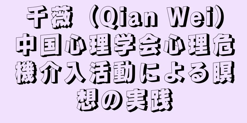 千薇（Qian Wei）中国心理学会心理危機介入活動による瞑想の実践