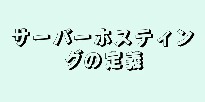 サーバーホスティングの定義