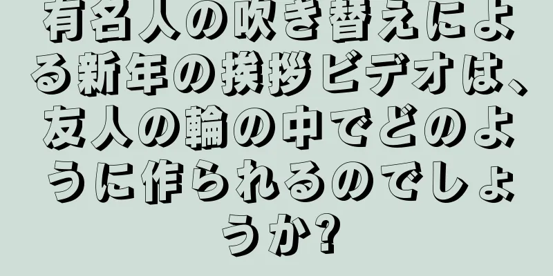 有名人の吹き替えによる新年の挨拶ビデオは、友人の輪の中でどのように作られるのでしょうか?